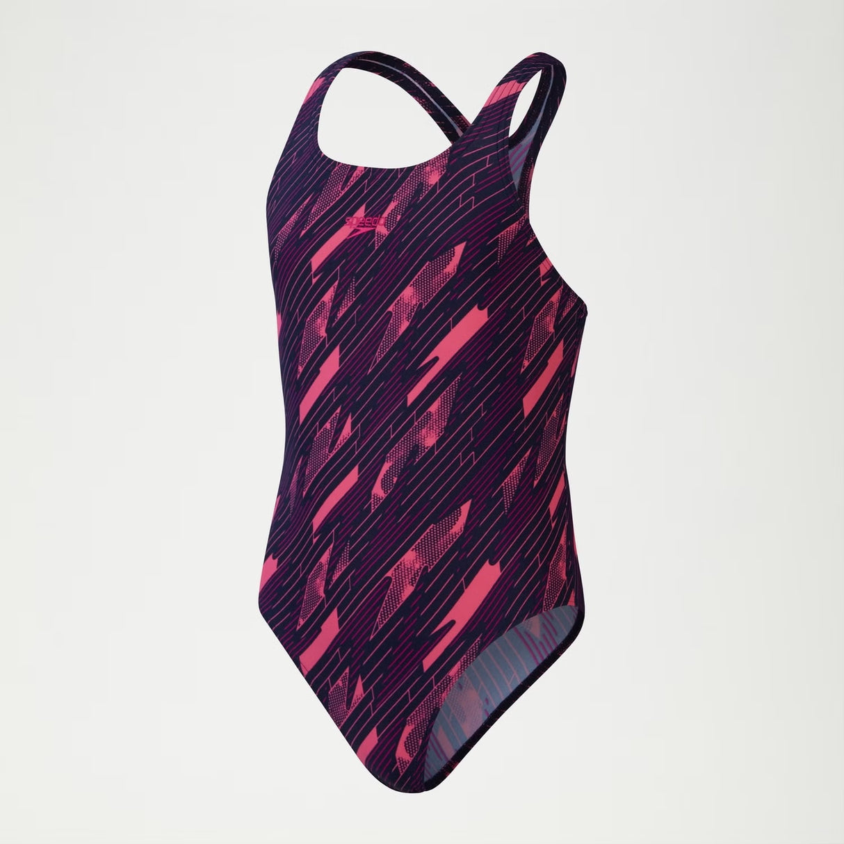 Speedo Girls HyperBoom Allover Medalist Navy/Pink